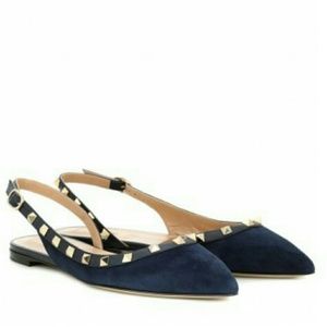 New Valentino Garavani Rockstud Slingback Flsts